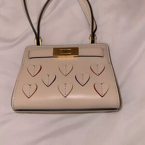 Tory Burch - Lee Radzwill applique nano bag in cream